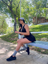 Cargar imagen en el visor de la galería, Enterizo Falda Malla Negro