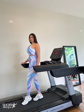 Cargar imagen en el visor de la galería, Set Estampado Talle Alto Tonos Morados