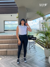 Cargar imagen en el visor de la galería, Polo sin mangas blanco