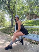 Cargar imagen en el visor de la galería, Enterizo Falda Malla Negro