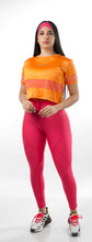 Cargar imagen en el visor de la galería, Legging cordón mixto - Fucsia