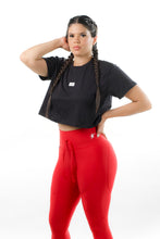 Cargar imagen en el visor de la galería, Legging cordón mixto - Rojo