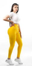 Cargar imagen en el visor de la galería, Legging cordón mixto - Amarillo