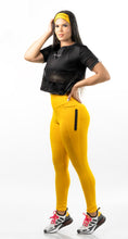 Cargar imagen en el visor de la galería, Legging Amarillo Intense con Bolsillo