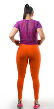 Cargar imagen en el visor de la galería, Legging cordón mixto - Naranja