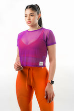 Cargar imagen en el visor de la galería, Legging cordón mixto - Naranja