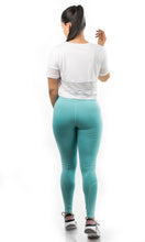 Cargar imagen en el visor de la galería, Legging corazón turquesa
