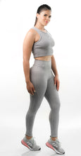 Cargar imagen en el visor de la galería, Leggings Jaspe Básico Gris Claro