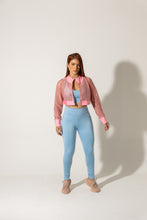 Cargar imagen en el visor de la galería, Legging cortes azul cielo