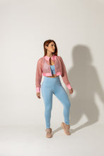 Cargar imagen en el visor de la galería, Legging cortes azul cielo