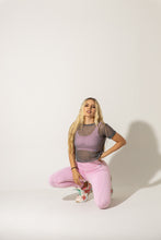 Cargar imagen en el visor de la galería, Legging cortes rosado claro