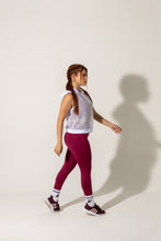 Cargar imagen en el visor de la galería, Legging corazón rojo vino