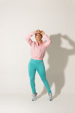 Cargar imagen en el visor de la galería, Legging cortes turquesa