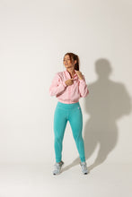 Cargar imagen en el visor de la galería, Legging cortes turquesa