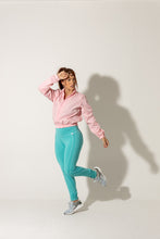 Cargar imagen en el visor de la galería, Legging cortes turquesa