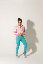 Cargar imagen en el visor de la galería, Legging cortes turquesa