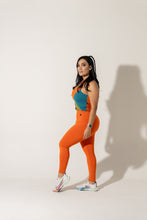 Cargar imagen en el visor de la galería, Legging naranja unicolor
