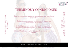 Cargar imagen en el visor de la galería, GIFT CARD SPORTSHOP