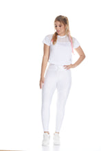 Cargar imagen en el visor de la galería, Legging cordón mixto - Blanco