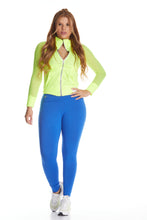 Cargar imagen en el visor de la galería, Leggings Unicolor Talle Alto Azul Royal