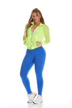 Cargar imagen en el visor de la galería, Leggings Unicolor Talle Alto Azul Royal
