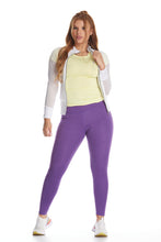 Cargar imagen en el visor de la galería, Leggings Unicolor Talle Alto Morado