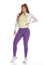 Cargar imagen en el visor de la galería, Leggings Unicolor Talle Alto Morado