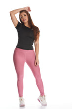 Cargar imagen en el visor de la galería, Leggings Jaspe Básico Rosado