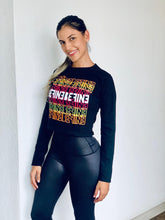 Cargar imagen en el visor de la galería, Leggings Metalizado talle Alto Negro