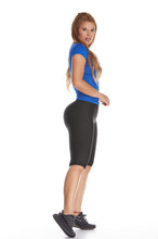 Cargar imagen en el visor de la galería, Biker Jaspe Negro Talle Alto