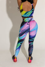Cargar imagen en el visor de la galería, Legging Estampado All in One (azul, verde y amarillo)