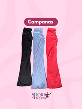 Cargar imagen en el visor de la galería, Legging Campana Con Recogido Azul
