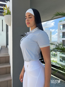 Polo con mangas gris
