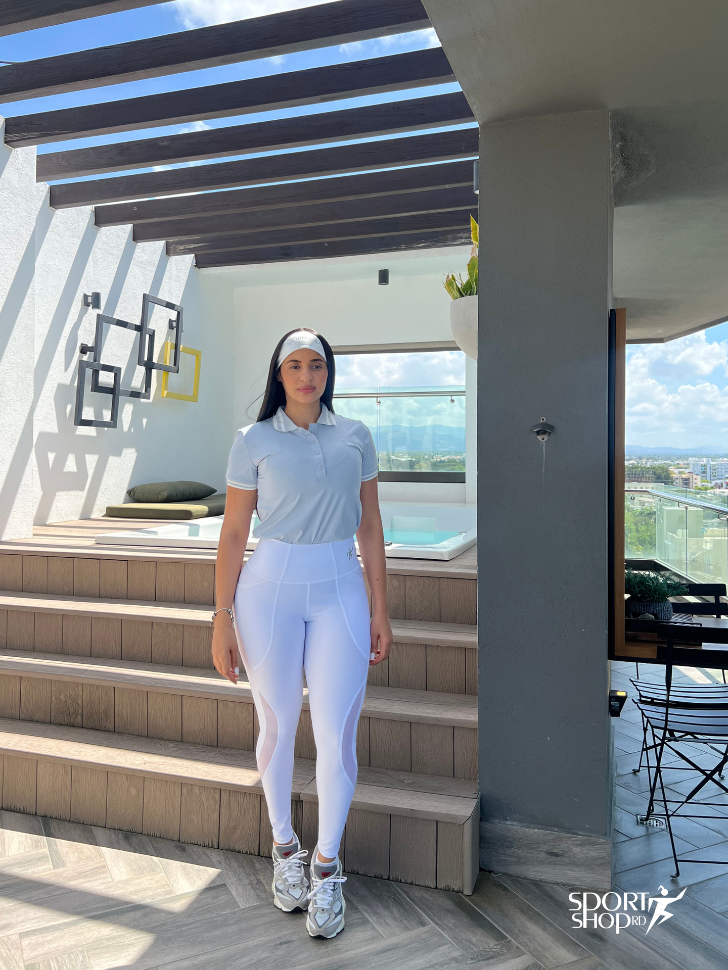 Leggings velo bolsillo (Blanco)