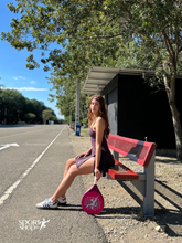 Cargar imagen en el visor de la galería, Enterizo Falda Tiras Rojo Vino
