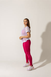 Legging corte láser fucsia